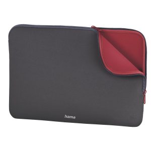 Калъф за лаптоп HAMA Neoprene, До 40 cm (15.6"), Цип, Сив 1