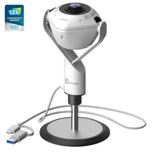 Камера за видеоконференции, j5create JVU368,360°,Full HD 1080p,USB™ UVC/UAC plug-and-play,HDR,AI функция 1
