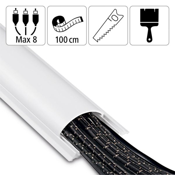 Канал PVC за скриване на кабел-100х7х2,1 см, 220894 7