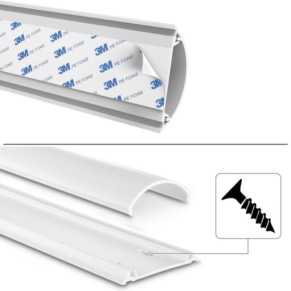 Канал PVC за скриване на кабел-100х7х2,1 см, 220894 8