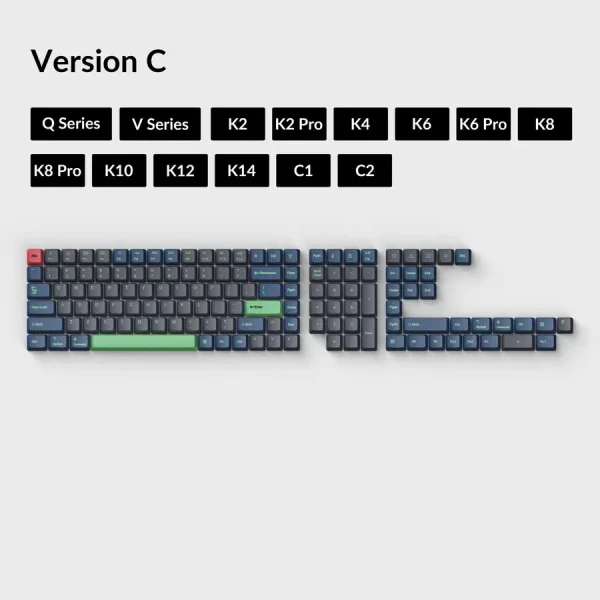 Капачки за клавиатура Keychron PBT Keycap Set - Hacker, Version C 1