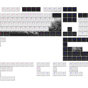 Капачки за механична клавиатура Dark Project - INK за ANSI & ISO Layout 1