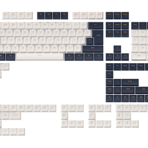 Капачки за механична клавиатура Dark Project - Navy Blue ANSI & ISO 1