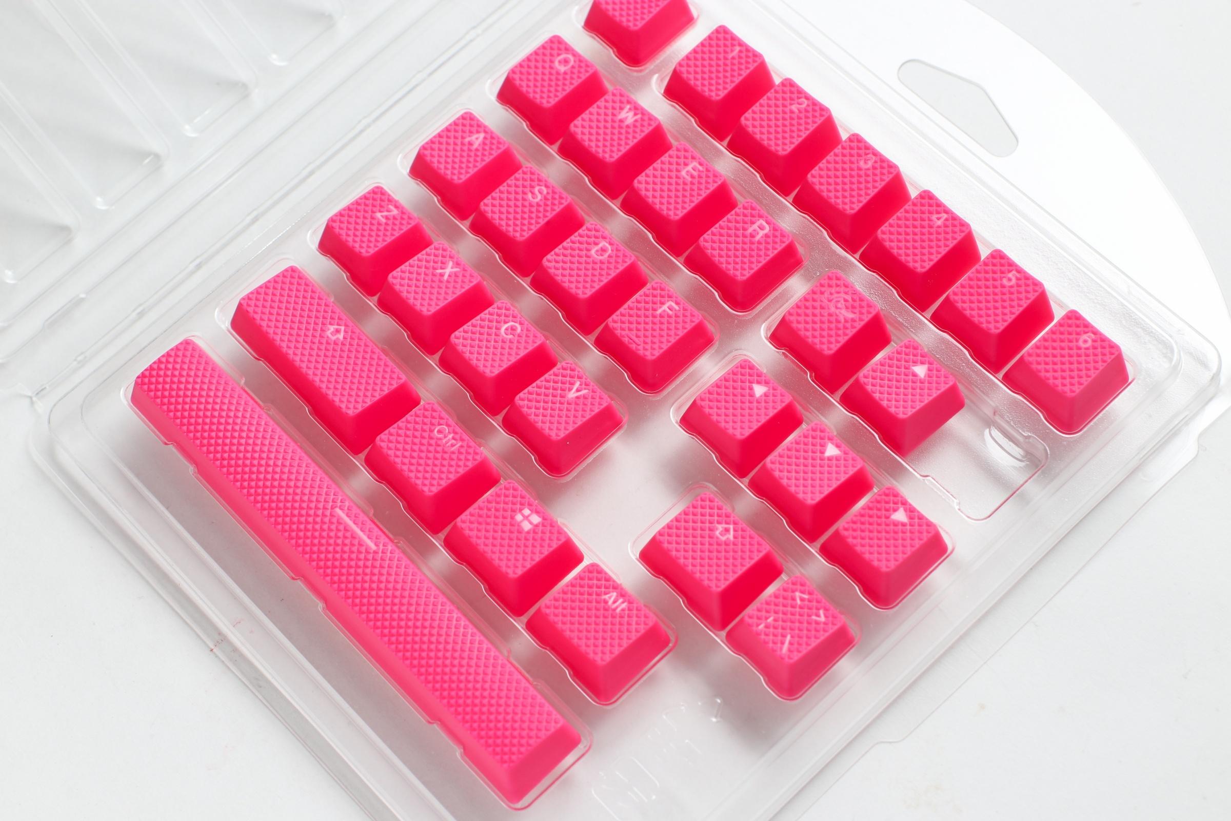 Капачки за механична клавиатура Ducky Pink 31-Keycap Set Rubber Backlit Double-Shot US Layout 2