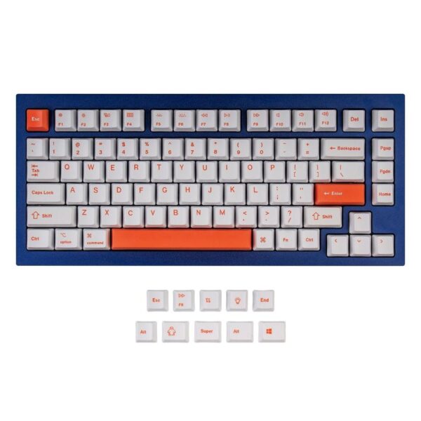 Капачки за механична клавиатура Keychron Orange 92-Keycap Set PBT Dye-Sub US Layout 1