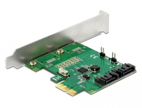 Карта Delock, PCI Express x1 към 2 port SATA, RAID 1