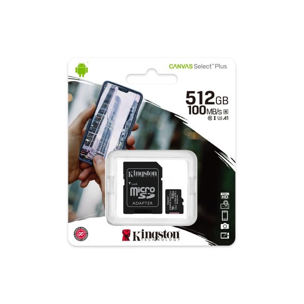 Карта памет Kingston Canvas Select Plus microSDXC 512GB 1