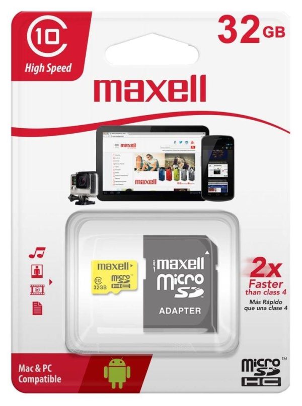 Карта памет Maxell micro SDHC, 32GB 1