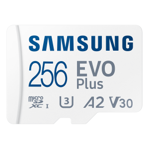 Карта памет Samsung EVO Plus, microSDXC, UHS-I, 256GB, Адаптер 1