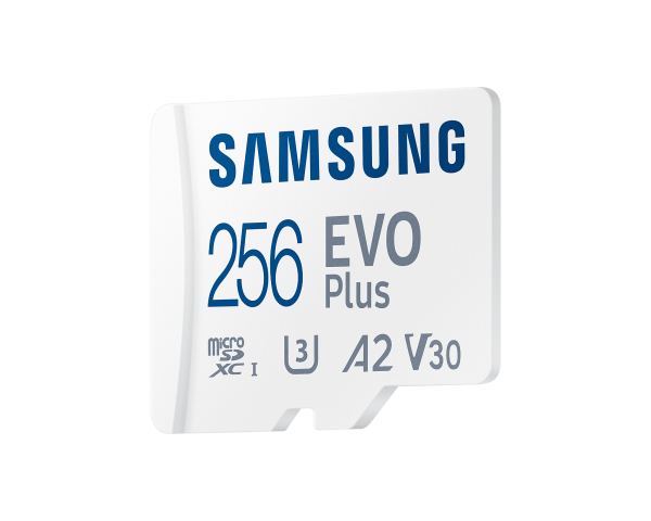 Карта памет Samsung EVO Plus, microSDXC, UHS-I, 256GB, Адаптер 2