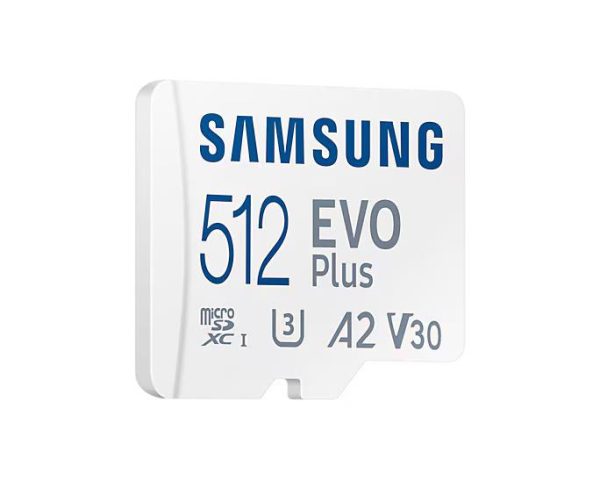 Карта памет Samsung EVO Plus, microSDXC, UHS-I, 512GB, Адаптер 3