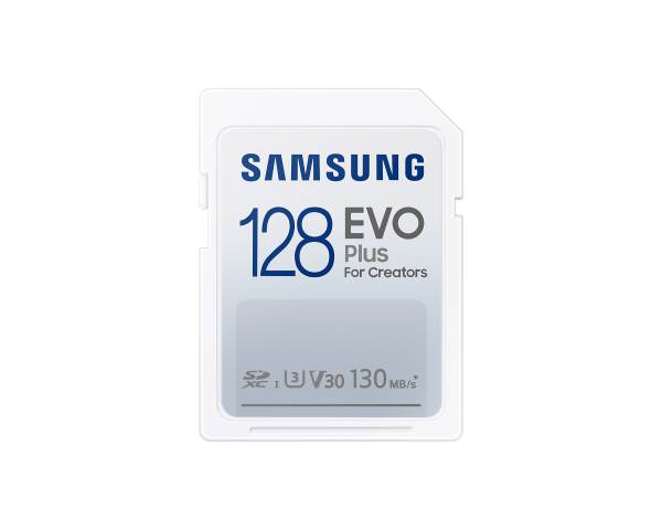 Карта памет Samsung EVO Plus, SD Card, 128GB, Бяла 1