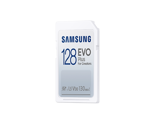 Карта памет Samsung EVO Plus, SD Card, 128GB, Бяла 3