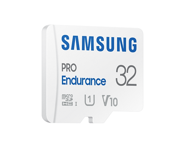 Карта памет Samsung PRO Endurance, microSDHC, UHS-I, 32GB, Адаптер 2