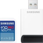 Карта памет Samsung PRO Plus, SD Card, 128GB, USB Четец, Бяла 1