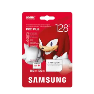 Карта памет Samsung SONIC PRO PLUS, microSDXC, UHS-I, 128GB, Адаптер 1