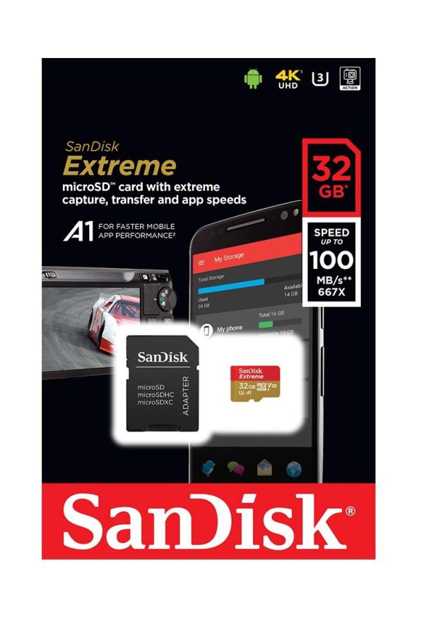 Карта памет Sandisk Extreme® microSDHC Card, 32GB 1