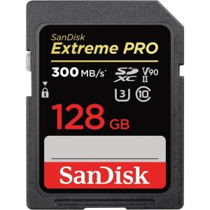 Карта памет SANDISK Extreme PRO SDXC, 128GB, UHS-II, До 300 MB/s 1