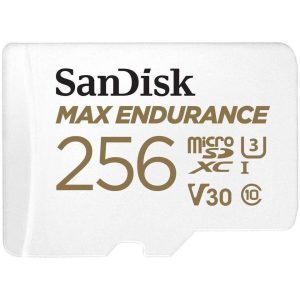 Карта памет SANDISK MAX Endurance, SD Адаптер, micro SDXC UHD, V30, 256GB, Class 10 1