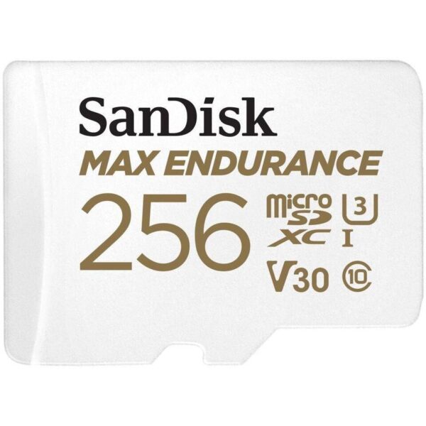 Карта памет SANDISK MAX Endurance, SD Адаптер, micro SDXC UHD, V30, 256GB, Class 10 1