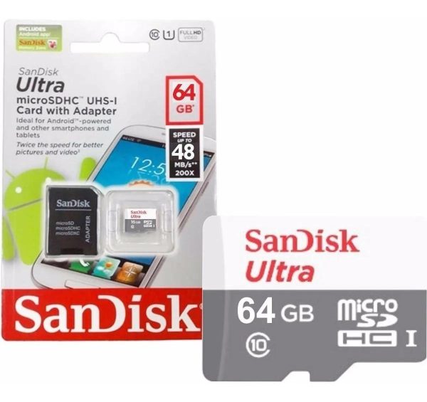 Карта памет SANDISK Ultra microSDHC UHS-I, 64GB 1