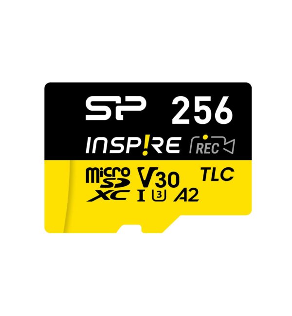 Карта памет Silicon Power Inspire 256GB, microSDXC, Class 10, SD Adapter 1