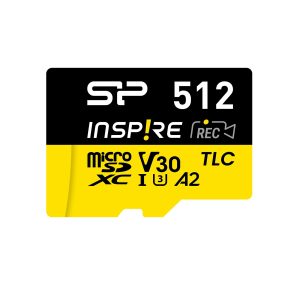Карта памет Silicon Power Inspire 512GB, microSDXC, Class 10, SD Adapter 1
