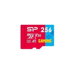 Карта памет Silicon Power Superior Gaming 256GB,microSDHC/SDXC, Class 10, A1, V30, UHS-I U3, SD Adapter 1