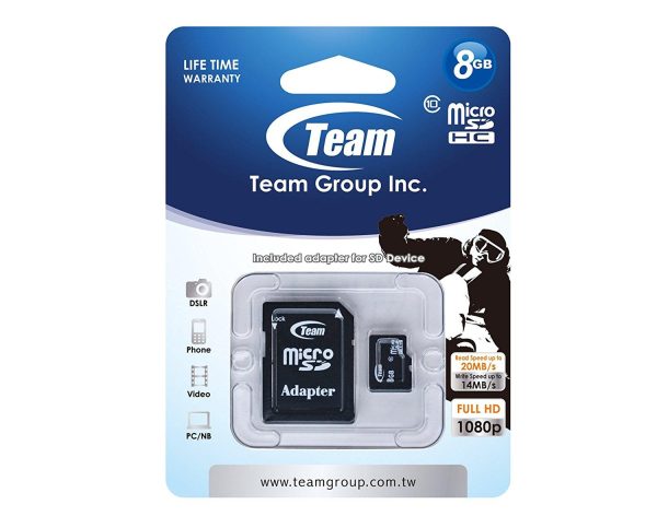 Карта памет TEAM micro SDHC, 8GB 2