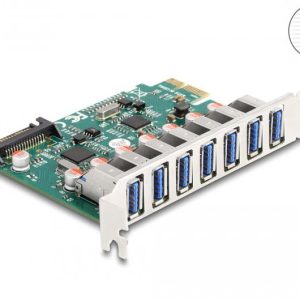 Карта PCI Express x1 Delock към 7 x external USB 5 Gbps Type-A 1