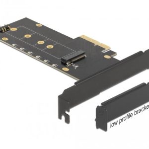 Карта за разширение на слотове Delock, PCI Express x4 към 1 x internal NVMe M.2 Key M, RGB LED, Low Profile 1