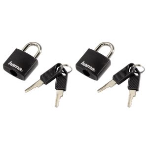 Катинар за заключване на багаж с 2 ключа HAMA 105313, Черен 1