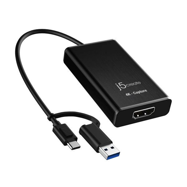 Кепчер адаптер j5create JVA11, HDMI - USB-C, 4K, Черен 2