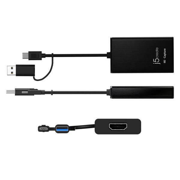 Кепчер адаптер j5create JVA11, HDMI - USB-C, 4K, Черен 3