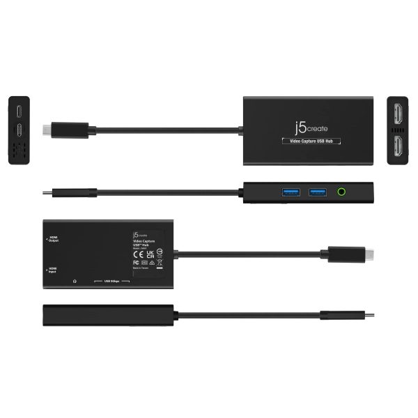 Кепчер j5create JVA01, HDMI - HDMI, USB-C хъб, Черен 4