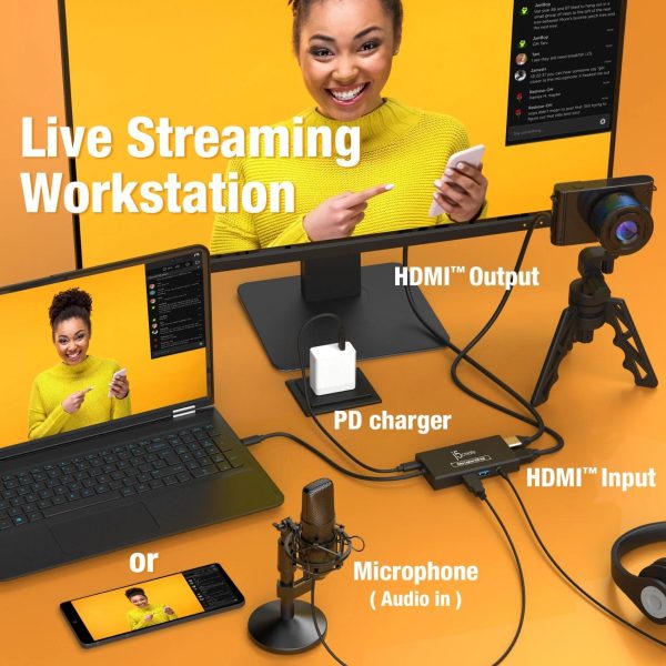 Кепчер j5create JVA01, HDMI - HDMI, USB-C хъб, Черен 5
