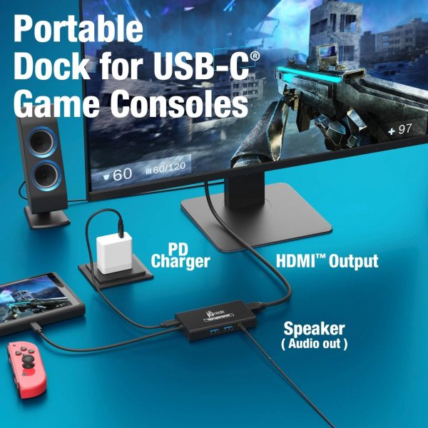 Кепчер j5create JVA01, HDMI - HDMI, USB-C хъб, Черен 6