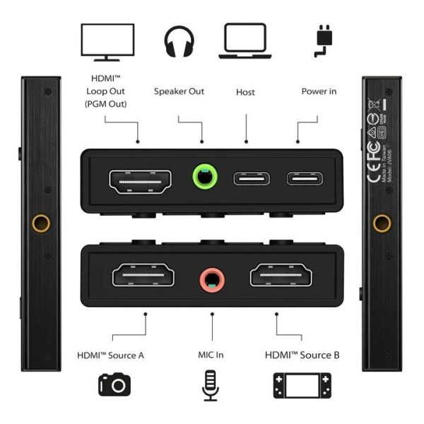 Кепчер j5create JVA06 Dual HDMI™ видео кепчър 4
