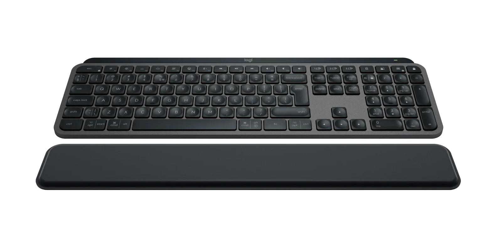 Kлавиатура Logitech MX Keys S, Bluetooth, Illuminated, Подложка за китка, Черна 2