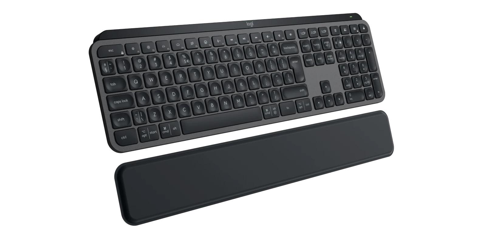 Kлавиатура Logitech MX Keys S, Bluetooth, Illuminated, Подложка за китка, Черна 3