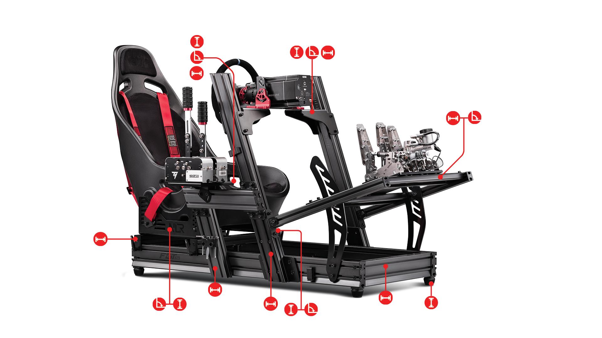 Кокпит симулатор Next Level Racing F-GT Elite - Front and Side Mount Edition 7