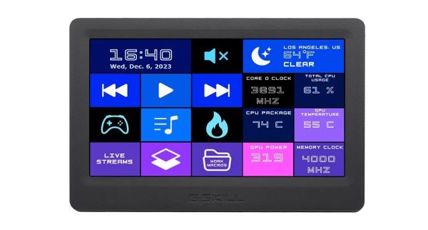 Команден панел G.SKILL WigiDash, 7", USB 3