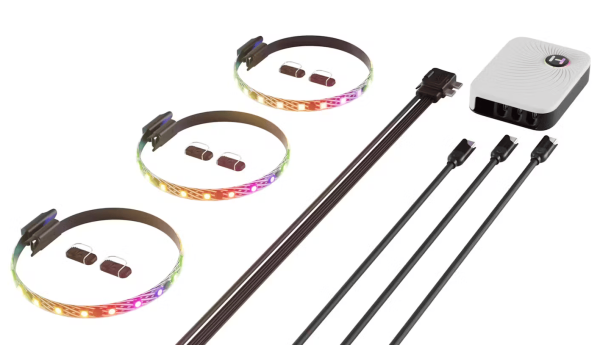 Комплект 3бр ARGB  LED Ленти HYTE LS10 - 330 mm + NP50 1