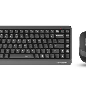 Комплект клавиатура и мишка A4TECH Fstyler FGS1110Q, Безжичен, Сива 1