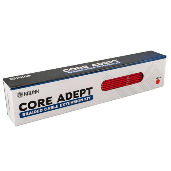 Комплект оплетени кабели Kolink Core, Red 1