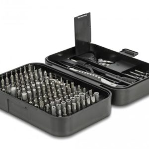 Комплект отвертки DeLock 64167, 130 части, S2, Калъф 1