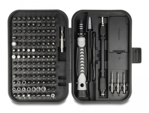 Комплект отвертки DeLock 64167, 130 части, S2, Калъф 5
