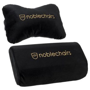 Комплект възглавници Noblechairs, За геймърски стол EPIC/ICON/HERO, Черен/Златист 1