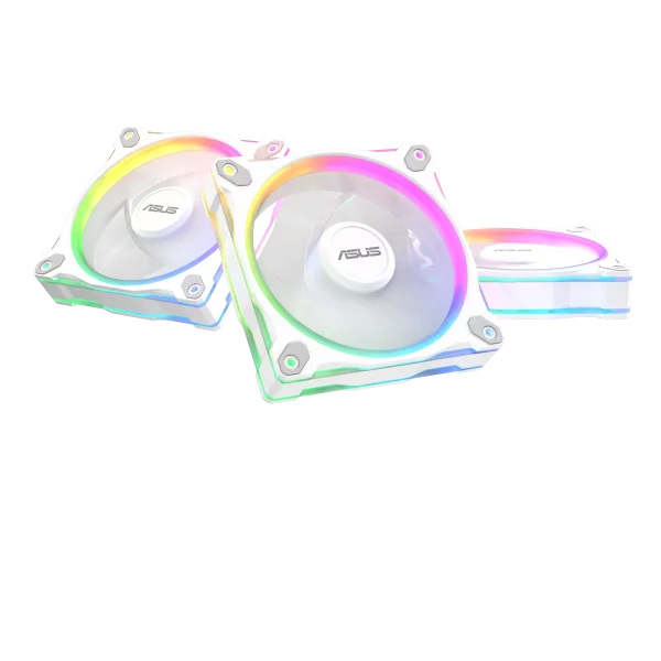 Комплект Вентилатори 3в1 ASUS PRIME MR120 ARGB Reverse White Edition 2