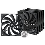 Комплект вентилатори ARCTIC F12 PWM, 120 мм, 5 броя, Черен 1